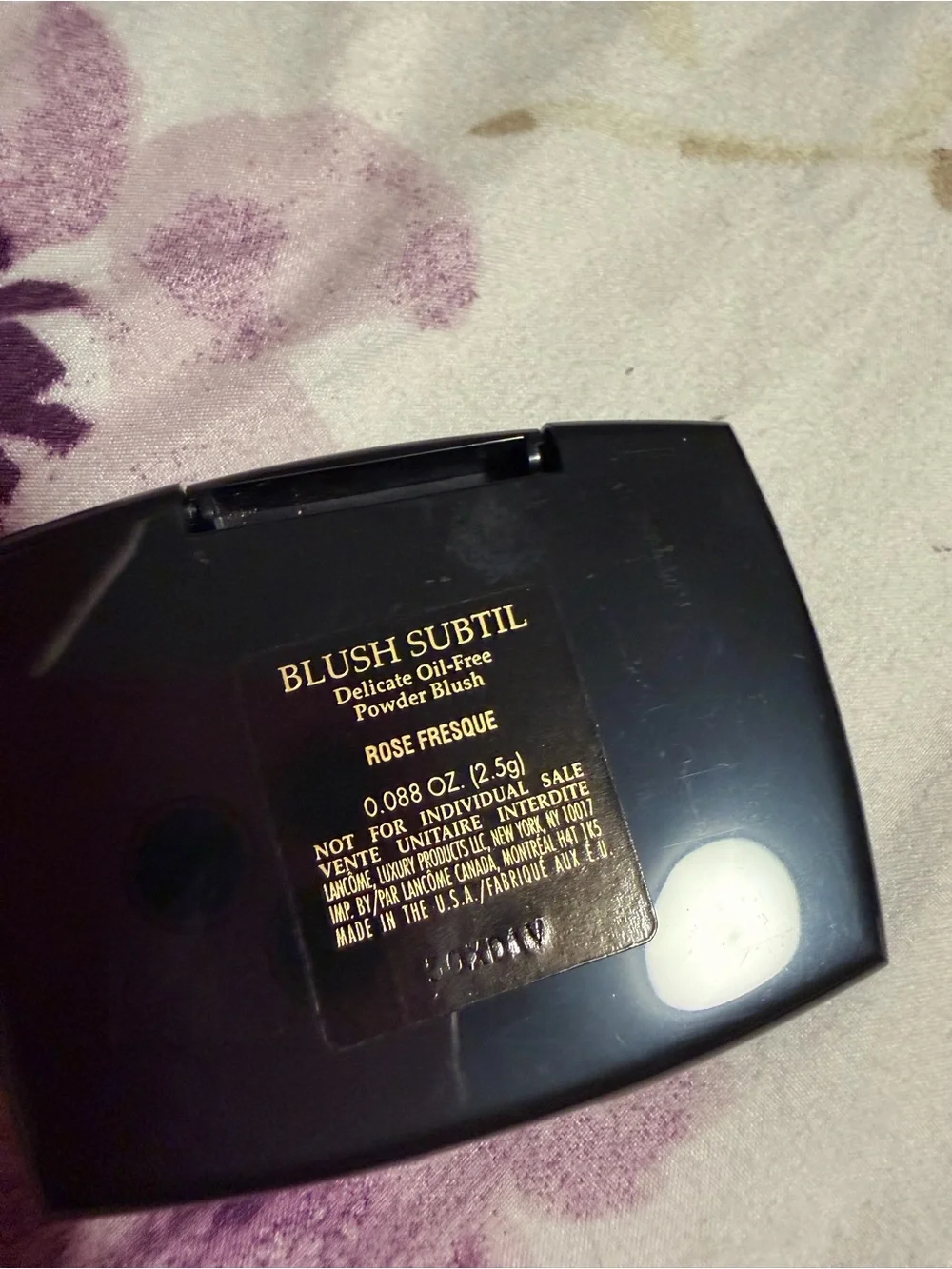 Lancôme mini Pink Powder Blush Compact - blush in rose fresque